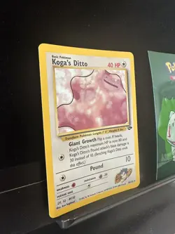 Pokemon Card Koga's Ditto 10/132 Gym Challenge Unlimited Holo Rare 231💎NM ++💎 - Image 4