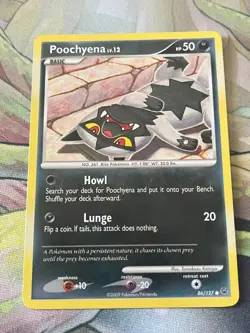 Pokemon Card TCG - Platinum Base Set - Poochyena - 86/127 - Common - Image 1