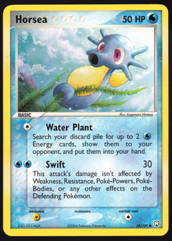 Horsea 58/109 EX Team Rocket Returns Pokemon TCG Card NM - Image 1