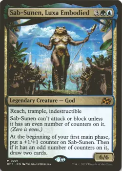 MTG Sab-Sunen, Luxa Embodied Normal NM Aetherdrift Magic 221 - Image 1