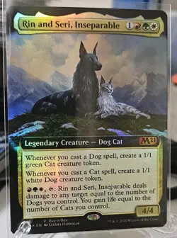 Magic The Gathering Rin and Seri, Inseparable Core Set 2021 BAB Near Mint - Image 1