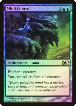 Mind Control Foil Magic 2012 Mtg Magic English EX - Image 1