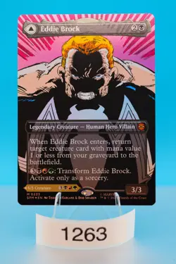 MTG Eddie Brock (0233) (Borderless) Marvel's Spider-Man Foil - Image 1