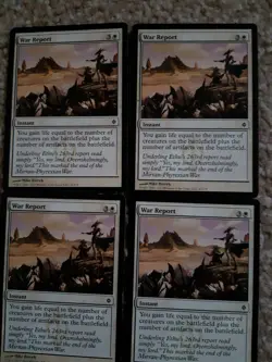 MTG 4 x War Report - New Phyrexia - NM - Image 1