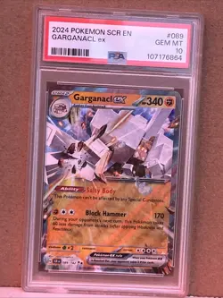 Garganacl Ex 089/142 Pokemon Stellar Crown. # 089 PSA 10 - Image 1