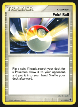 Poke Ball 85/100 Diamond & Pearl Majestic Dawn Pokemon Card MP - Image 1