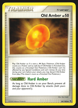 Old Amber 84/100 Diamond & Pearl Majestic Dawn Pokemon Card LP - Image 1