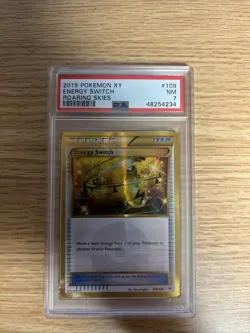 2015 POKEMON XY ROARING SKIES #109 ENERGY SWITCH PSA 7 - Image 1