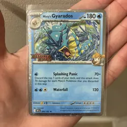 Misty’s Gyarados 049/182 Pre Release Destined Rivals Stamped Holo NM Pokemon TCG - Image 5