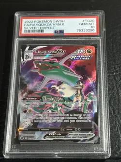 PSA 10 Rayquaza VMAX TG20/TG30 Silver Tempest Trainer Gallery Gem Mint Pokemon - Image 1