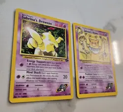 Sabrina’s Hypno 56/132 & Sabrina's Drowzee 95/132 Gym Challenge Vintage Pokemon - Image 3
