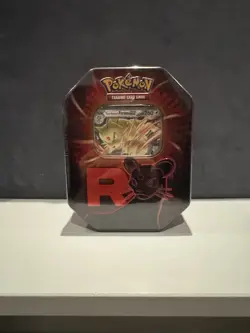 Pokemon TCG Destined Rivals Team Rocket Persian Ex Tin NEW/SEALED - Image 1