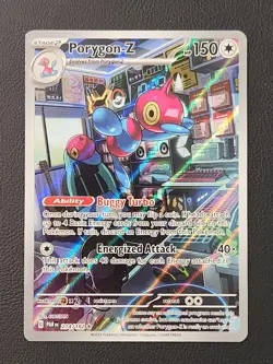 Porygon-Z 214/182 SV04: Paradox Rift Holo Illustration Rare Pokemon TCG NM - Image 1
