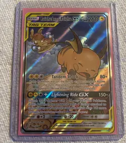 Pokemon TCG Raichu & Alolan Raichu GX 221/236 Alternate Art Unified Minds LP/NM - Image 1