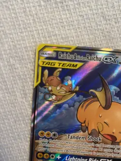 Pokemon TCG Raichu & Alolan Raichu GX 221/236 Alternate Art Unified Minds LP/NM - Image 3