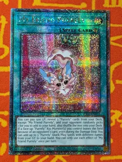 YUGIOH MY FRIEND PURRELY QUARTER CENTURY SECRET RARE NM RA02-EN071 - Image 1