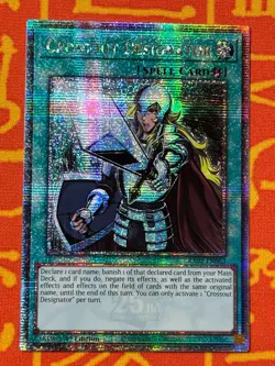 YUGIOH CROSSOUT DESIGNATOR QUARTER CENTURY SECRET RARE NM RA02-EN063 - Image 1