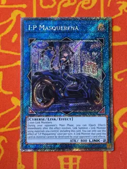 YUGIOH I:P MASQUERENA PLATINUM SECRET RARE NM RA02-EN042 - Image 1