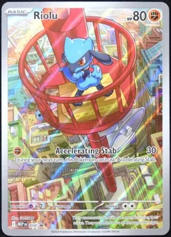 Pokemon TCG Riolu MEP 010 2025 Mega Evolution ETB Black Star Promo Card - NM - Image 1