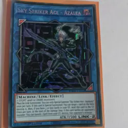 1x Sky Striker Ace - Azalea BLMR-EN052 Secret Rare Yu-Gi-Oh Card 1st Edition New - Image 1