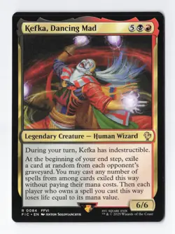 Kefka, Dancing Mad Normal R Final Fantasy MTG Magic the Gathering Card NM - Image 1