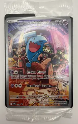 Sealed Pokemon Team Rocket's Wobbuffet SVP 203 - Promo Card - Image 1
