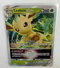 LEAFEON V Star Holo Pokemon 2022 TCG Black Star Promo Card swsh195 - Image 1