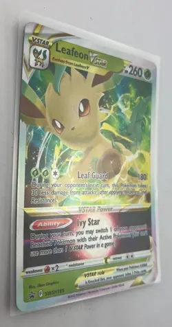 LEAFEON V Star Holo Pokemon 2022 TCG Black Star Promo Card swsh195 - Image 4
