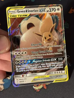 Pokemon Cards Eevee & Snorlax GX 120/181 Ultra Rare Team Up - (NM-) - Image 2