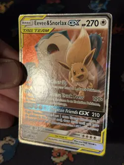 Pokemon Cards Eevee & Snorlax GX 120/181 Ultra Rare Team Up - (NM-) - Image 3