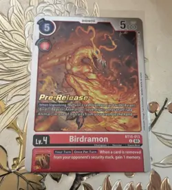 Digimon Card Game Pre-Release Birdramon BT15-013 U Exceed Apocalypse - Image 1