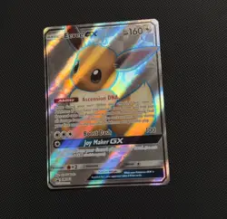 Eevee GX SM242 Sun & Moon Full Art Ultra Rare Holo Promo Pokemon Card - Image 1