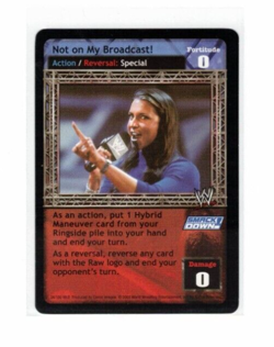 WWE Raw Deal Card: Not On My Broadcast! Stephanie McMahon - Image 1