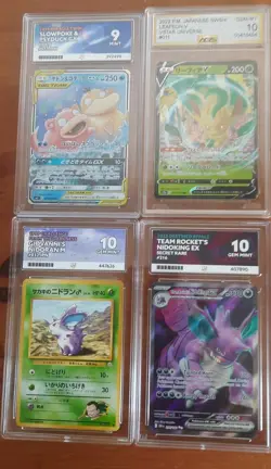 pokemon slab bundle x4 Graded cards - Image 1
