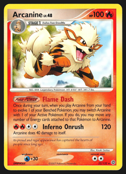 Arcanine 22/132 Diamond & Pearl Secret Wonders Pokemon Card LP - Image 1