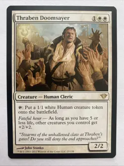 x1 Thraben Doomsayer R MTG Dark Ascension NM, English - Image 1