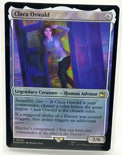 Clara Oswald, Doctor Who, MTG Magic the Gathering, FOIL (0009) NM - Image 1