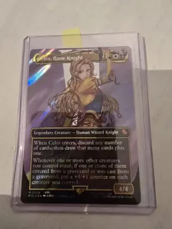 Celes Rune Knight (Borderless) (Surge Foil) Commander: Final Fantasy MtG Eng NM - Image 1