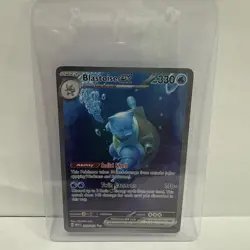 Pokemon Scarlet & Violet 151 TCG Blastoise EX 200/165 Sir Special Illustration - Image 1