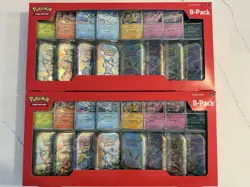 2 Pokemon TCG Prismatic Evolutions Costco 8 Mini-Tin Bundle New Sealed - Image 1