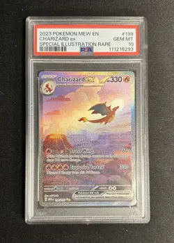 Pokemon Charizard EX 151 Special Illustration Rare Sir 199/165 PSA 10 Gem Mint - Image 1