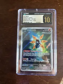Iron Moth 187/182 - Paradox Rift Illustration Rare -Pokemon TCG- CGC Pristine 10 - Image 1