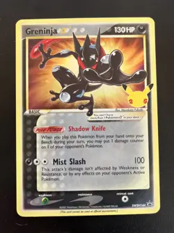 2021 Pokemon Celebrations Promo SWSH144 Greninja Gold Star Holo - Image 1