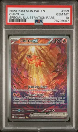 2023 POKEMON PAL EN-PALDEA EVOLVED SPECIAL ILLUSTRATION RARE CHI-YU EX PSA 10 - Image 2