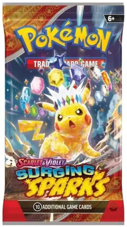 Pokemon Surging Sparks 1x Booster Pack New Factory Sealed Random Artwork 2024 - Image 1
