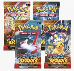Pokemon Surging Sparks 1x Booster Pack New Factory Sealed Random Artwork 2024 - Image 2