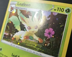 Double Swirl Leafeon SWSH191 Black Star Promos Cosmos Holo Pokemon TCG 2022 NM - Image 3