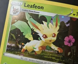 Double Swirl Leafeon SWSH191 Black Star Promos Cosmos Holo Pokemon TCG 2022 NM - Image 4