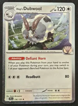 Hop's Dubwool 136/159 S&V Journey Together Cosmos Holo Promo Pokemon TCG 2024 NM - Image 1