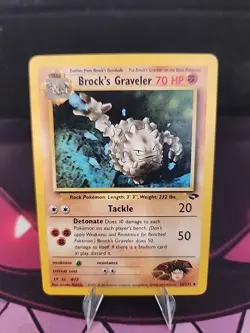 Brock's Graveler 34/132 Pokemon TCG Gym Challenge Unlimited LP/MP - Image 1